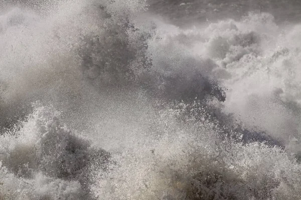 Detailed Big Stormy Sea Wave Splash — Stock Photo, Image