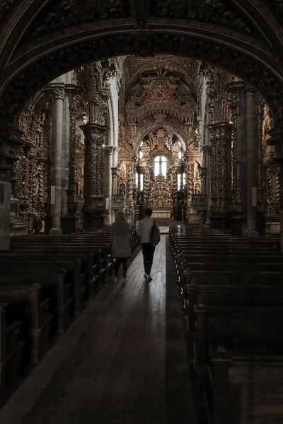 Porto Portugal March 2015 Ancient Monumental Church Francis Reproduction His — Stock Photo, Image