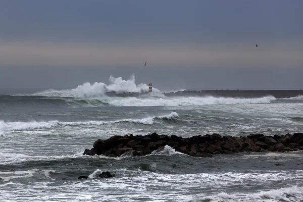 Puerto tormentoso — Foto de Stock