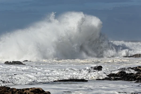 Sol mar agitado — Fotografia de Stock