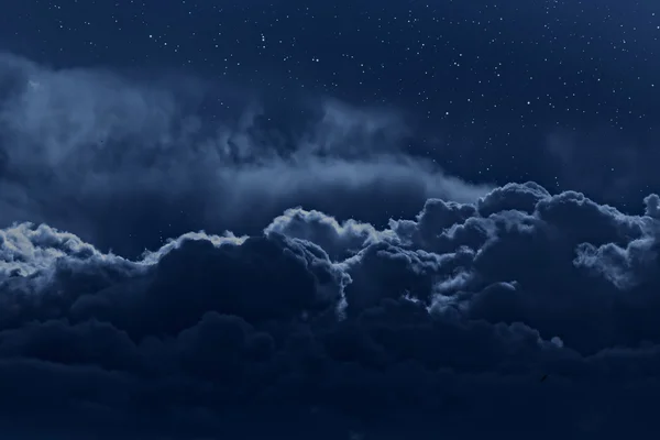 Cloudy night sky — Stock Photo, Image