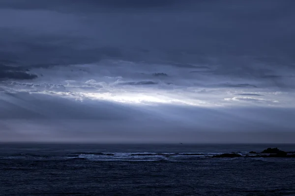 Moody blue seascape — Stock Photo, Image