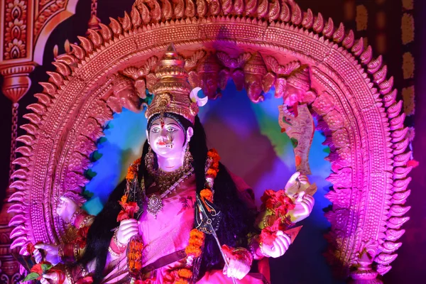 Idol Της Θεάς Hindu Durga Κατά Διάρκεια Του Φεστιβάλ Navratri — Φωτογραφία Αρχείου