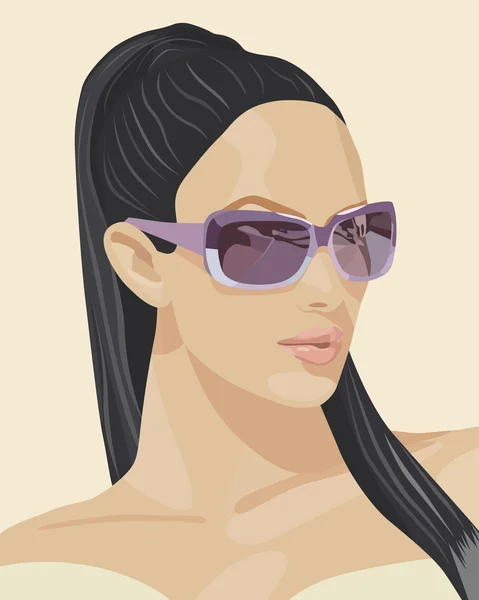 Vector girl's face Royalty Free Stock Illustrations