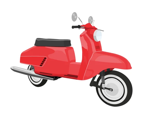 Vector red scooter Royalty Free Stock Vectors