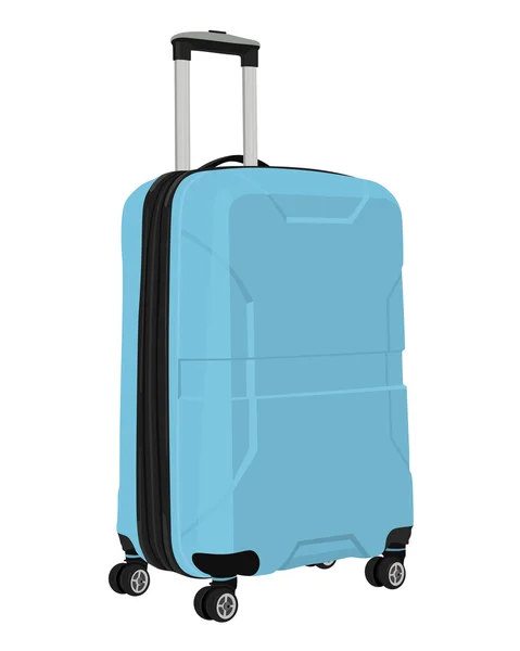 Vector blue luggage bag Stock Illustration