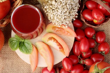 taze domates domates suyu