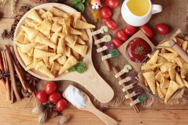 Mısır snack ve cips Mısır ham lezzetli