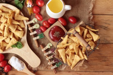 Mısır snack ve cips Mısır ham lezzetli