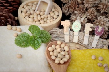 Soya ve soya fasulyesi lezzetli