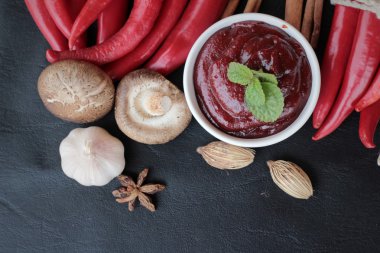 Kore kırmızı biber gochujang yemek pişirmek için