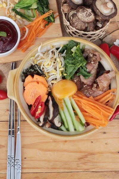Bibimbap comida coreana es delicioso . —  Fotos de Stock