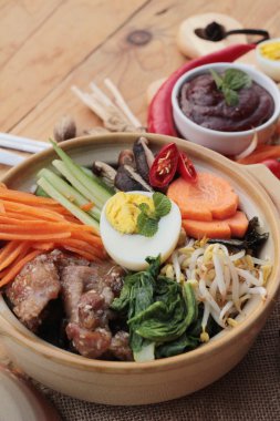 Bibimbap Kore gıda lezzetlidir.