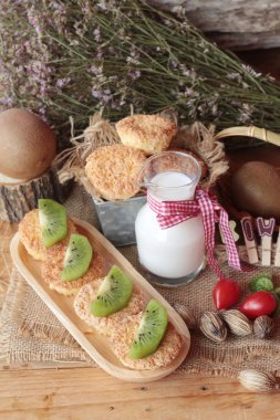 Taze sütlü kivi kek bir harika