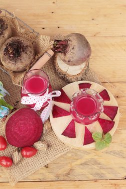 Pancar suyu ve taze pancar lezzetli