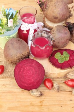 Pancar suyu ve taze pancar lezzetli