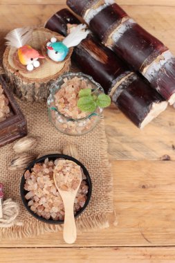 Şeker kamışı ve doğadan taze kamışı