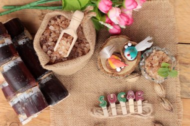 Şeker kamışı ve doğadan taze kamışı