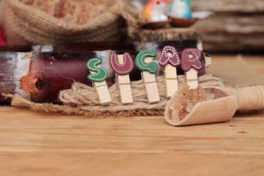 Şeker kamışı ve doğadan taze kamışı