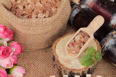 Şeker kamışı ve doğadan taze kamışı