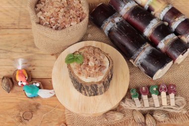 Şeker kamışı ve doğadan taze kamışı