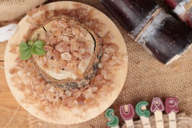 Şeker kamışı ve doğadan taze kamışı