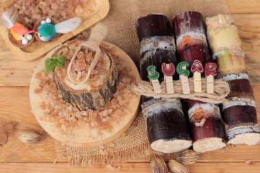 Şeker kamışı ve doğadan taze kamışı