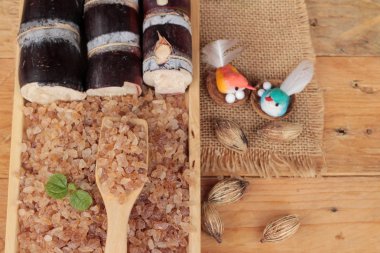 Şeker kamışı ve doğadan taze kamışı