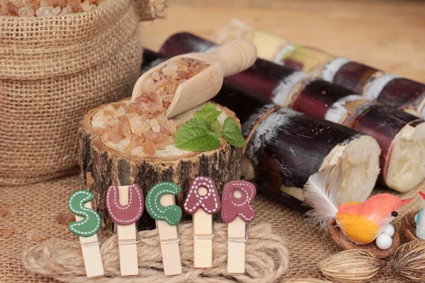 Şeker kamışı ve doğadan taze kamışı