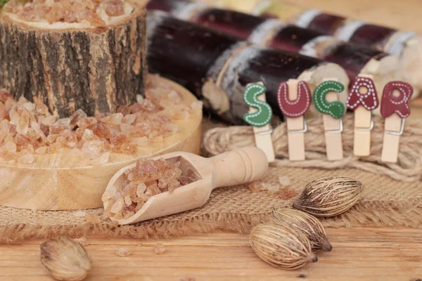 Şeker kamışı ve doğadan taze kamışı