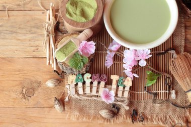 Japon matcha yeşil çay ve yeşil çay tozu