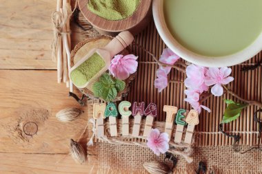 Japon matcha yeşil çay ve yeşil çay tozu