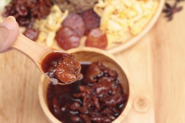 Karidesli pilav kızarmış hamur Tayland gıda