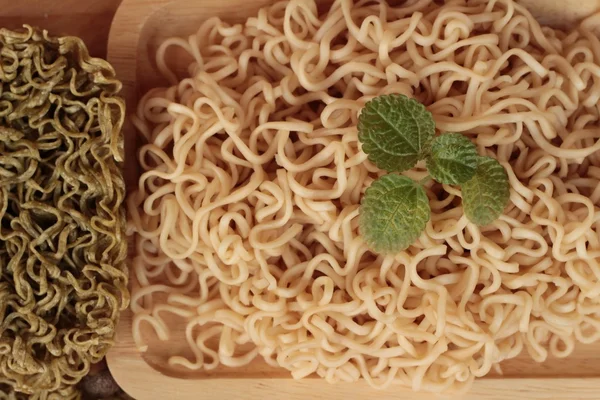 Instant noodle and dry instant vegetable noodle.