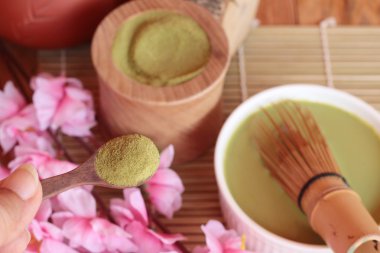 Matcha yeşil çay ve toz, Japon çay