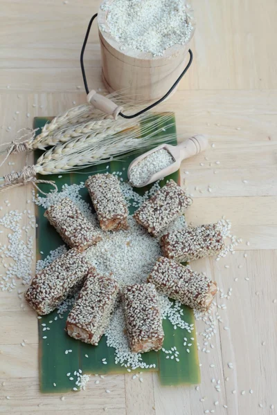 Dolci sesamo e semi di sesamo è delizioso . — Foto Stock