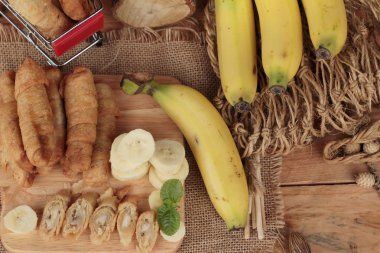 Muz geleneksel Endonezya, muz Molen derin yağda kızartılmış.