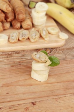 Muz geleneksel Endonezya, muz Molen derin yağda kızartılmış.