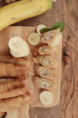 Muz geleneksel Endonezya, muz Molen derin yağda kızartılmış.