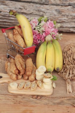 Muz geleneksel Endonezya, muz Molen derin yağda kızartılmış.