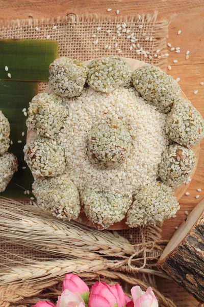 Dolci sesamo e semi di sesamo è delizioso — Foto Stock