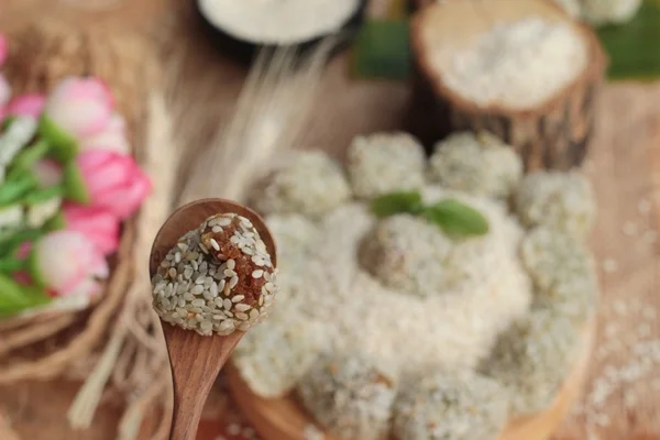 Dolci sesamo e semi di sesamo è delizioso — Foto Stock