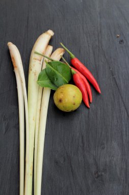 Taze baharat baharatlı - yemek pişirmek için Tayland gıda.