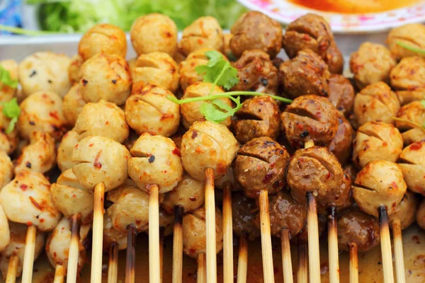 Meat ball for sale a wide range. — Stock Photo, Image