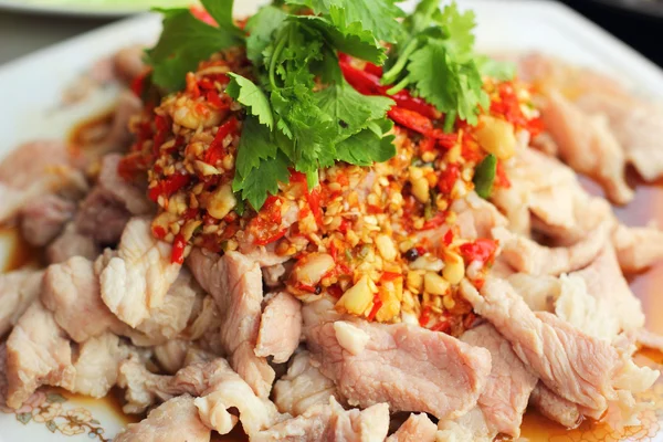 Pork spicy lemon  - asia food — Stock Photo, Image