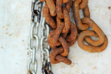 Akülü araba için eski zinciri