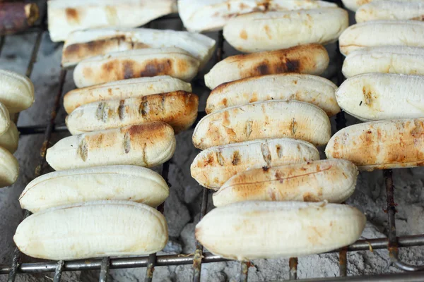 Bananen-Toast thailändische Süßspeisen. — Stockfoto