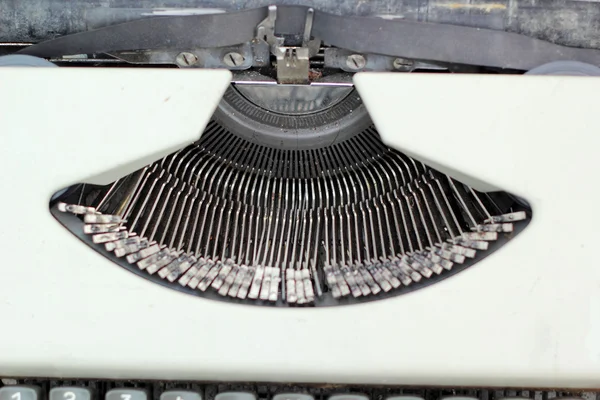 アンティークのタイプライターのキー - レトロなヴィンテージのクローズ アップ — ストック写真