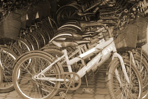 Um monte de bicicleta — Fotografia de Stock