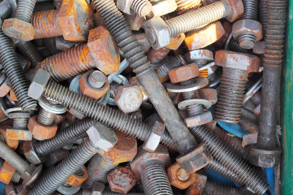 Set of real used stainless spanners — Stock Photo, Image